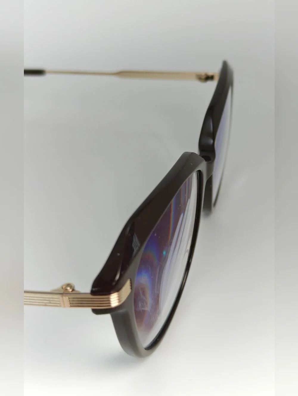 Exec. Classic Women's Deep Mocha Brown Cat-Eye Eyeglass Frames.